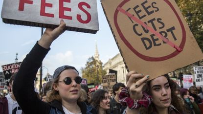 Students protesting 