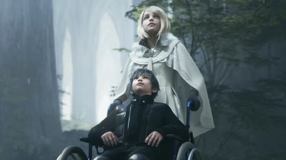 A young Noctis and Lunafreya in Final Fantasy 15 Kingsglaive