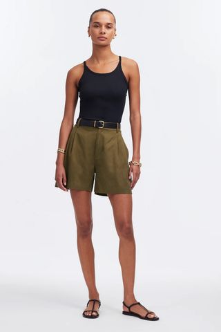 The Harlow Short in Drapey Twill