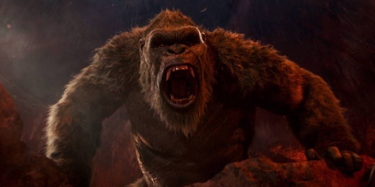 King Kong roaring in Godzilla vs. Kong