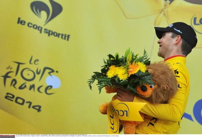 A dream come true, Tony Gallopin in yellow