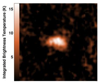 This blob of gas may represent an ultra-faint dwarf galaxy orbiting just outside our Milky Way.