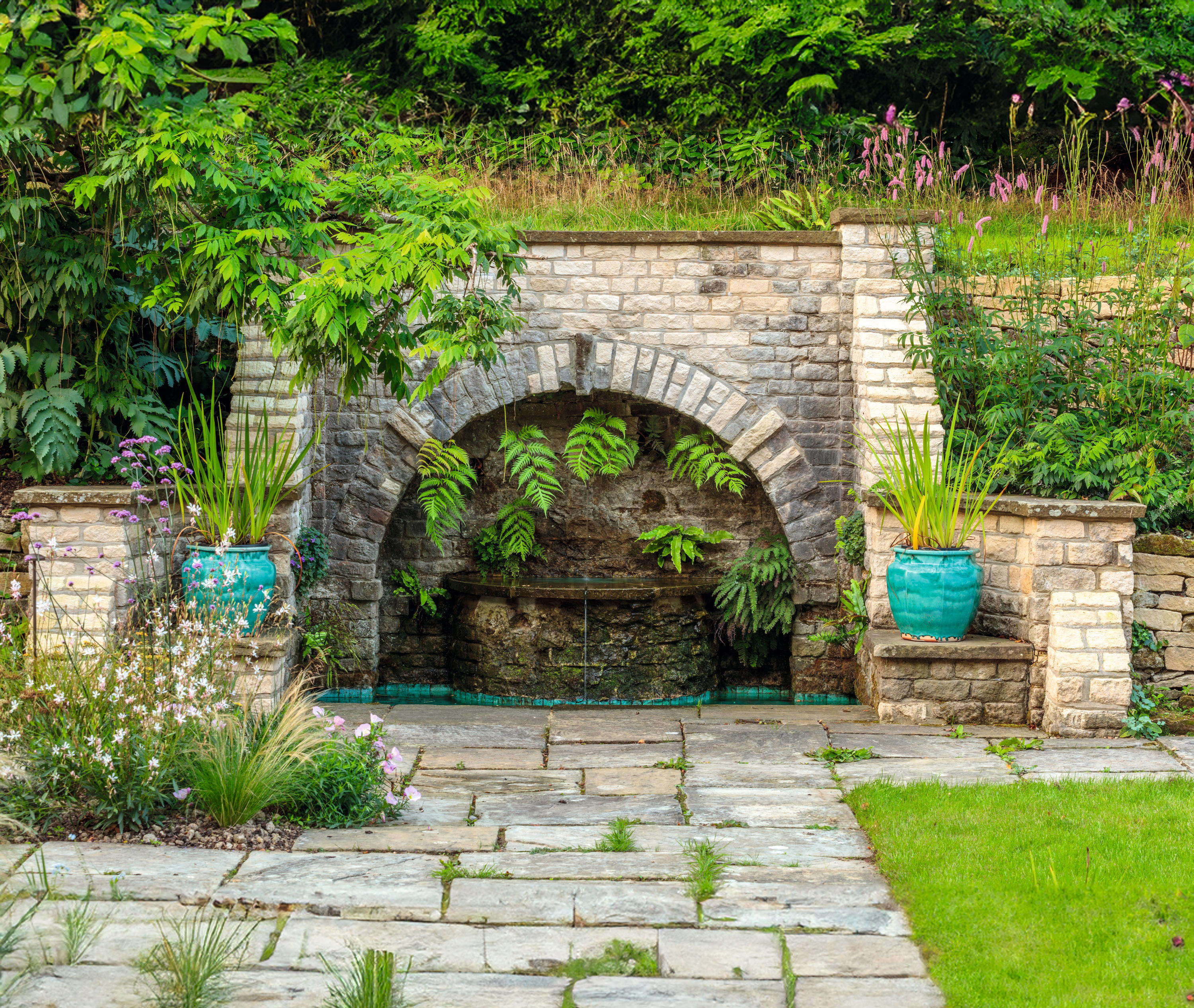 The gardens of Knowle House in East Sussex