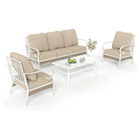All Cushioned 5 Seats Outdoor Conversation Set