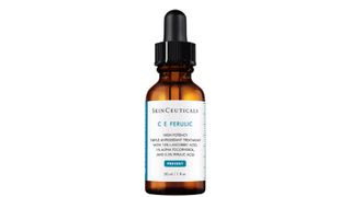 Skinceuticals CE Ferulic in a glass bottle with pipette lid, one of the best vitamin c serums as picked by our beauty team