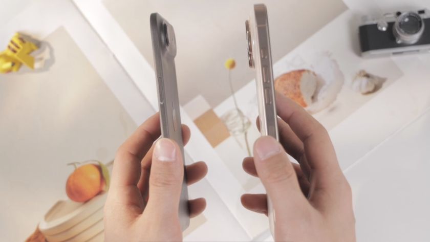 The iPhone 17 Air next to an iPhone 16 Pro Max