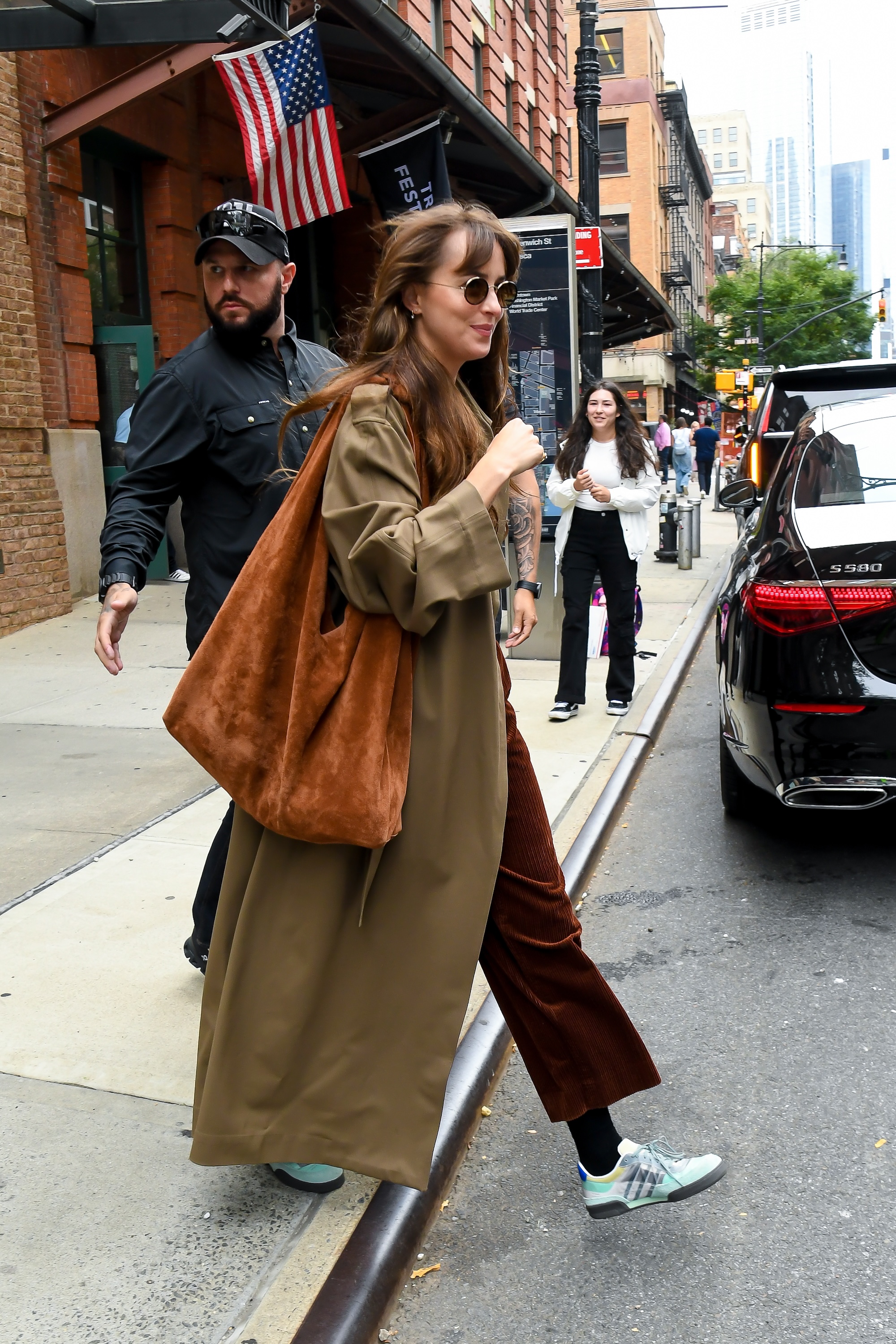 NEW YORK, NEW YORK - SEPTEMBER 06: Dakota Johnson seen out and about in Manhattan on September 06, 2024 in New York City. (Photo by Robert Kamau/GC Images)