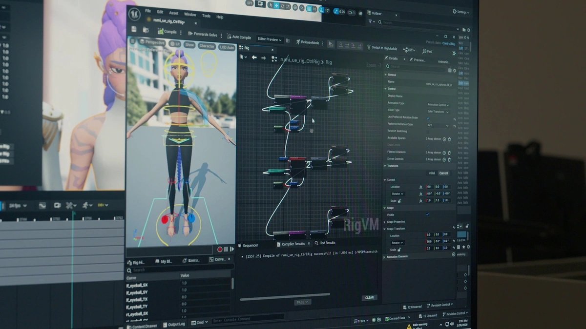 Image showing the use of Unreal Engine 5 in the making of KPop Demon Hunters