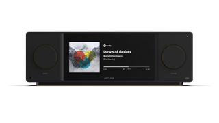 Arcam SA45 music streaming system on a white background