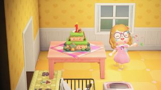 Animal Crossing: New Horizons yıldönümü pastası