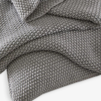 Lyra Moss-Stitch Cotton-Knit Throw: was £80now £60 at Selfridges (save £20)