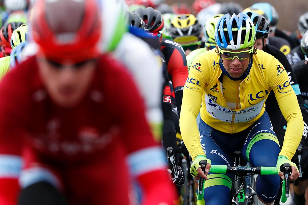 Michael Matthews rides in the bunch during stage 2 at Paris-Nice.