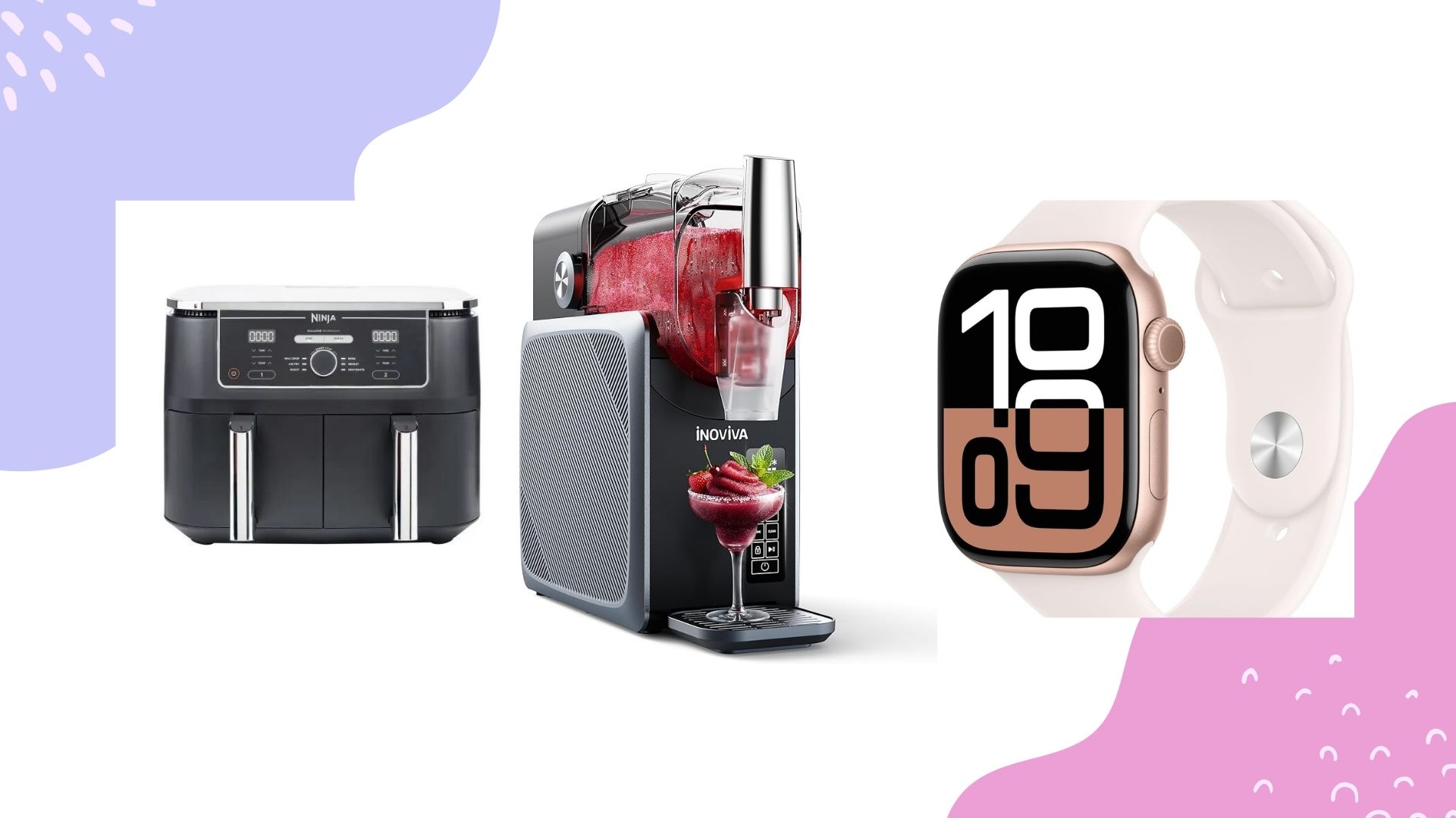 A collage of products on sale for Amazon Prime Day 2025