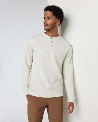 Vuori Waffle Henley 