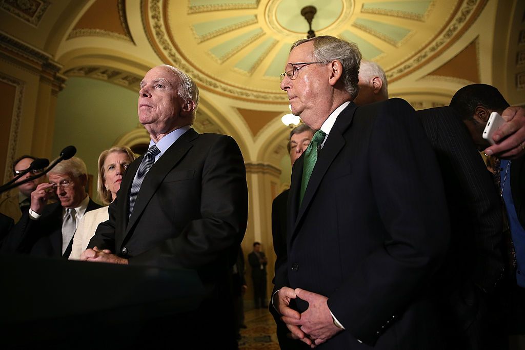 Sens. John McCain and Mitch McConnell