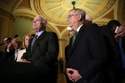 Sens. John McCain and Mitch McConnell