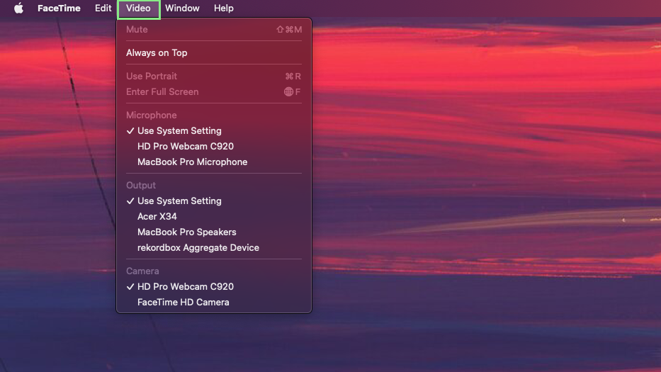 How to use an external webcam for FaceTime on macOS