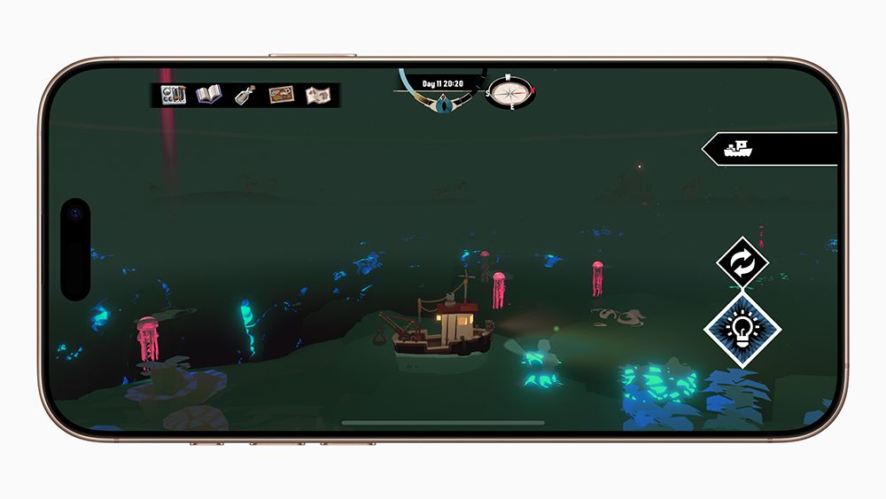 An image of Apple Design Awards 2025 winner Dredge on an iPhone