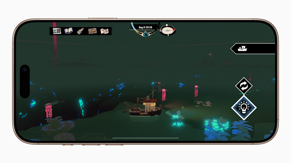An image of Apple Design Awards 2025 winner Dredge on an iPhone