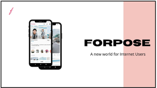 A snapshot of Forpose, an Indian social media platform