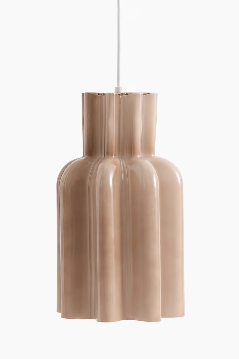 Glass pendant light