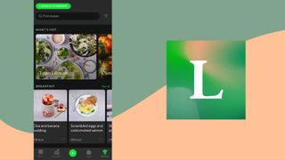 Lifesum health app logo and homepage