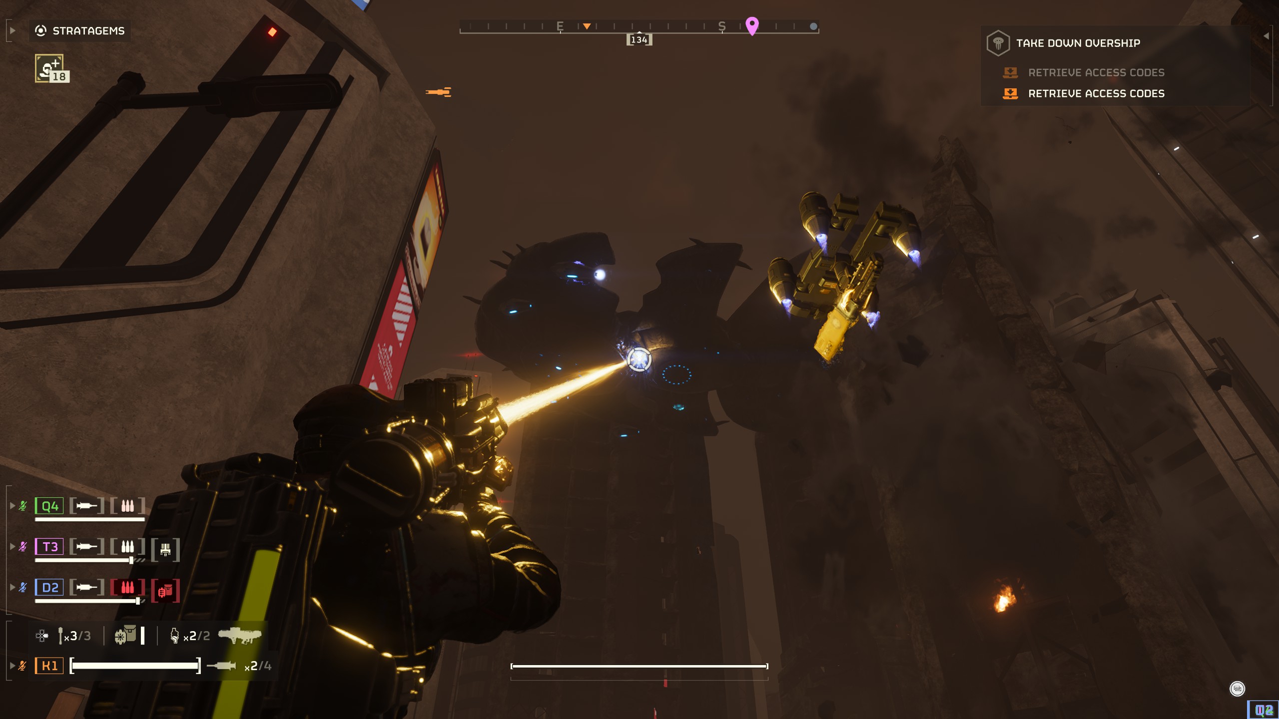Helldivers 2 leviathan - Laser Cannoning a joint
