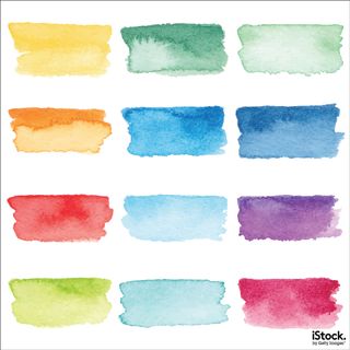 Watercolor Stroke by saemilee. These painted elements might be used, for example, in the design of a brochure for an art course