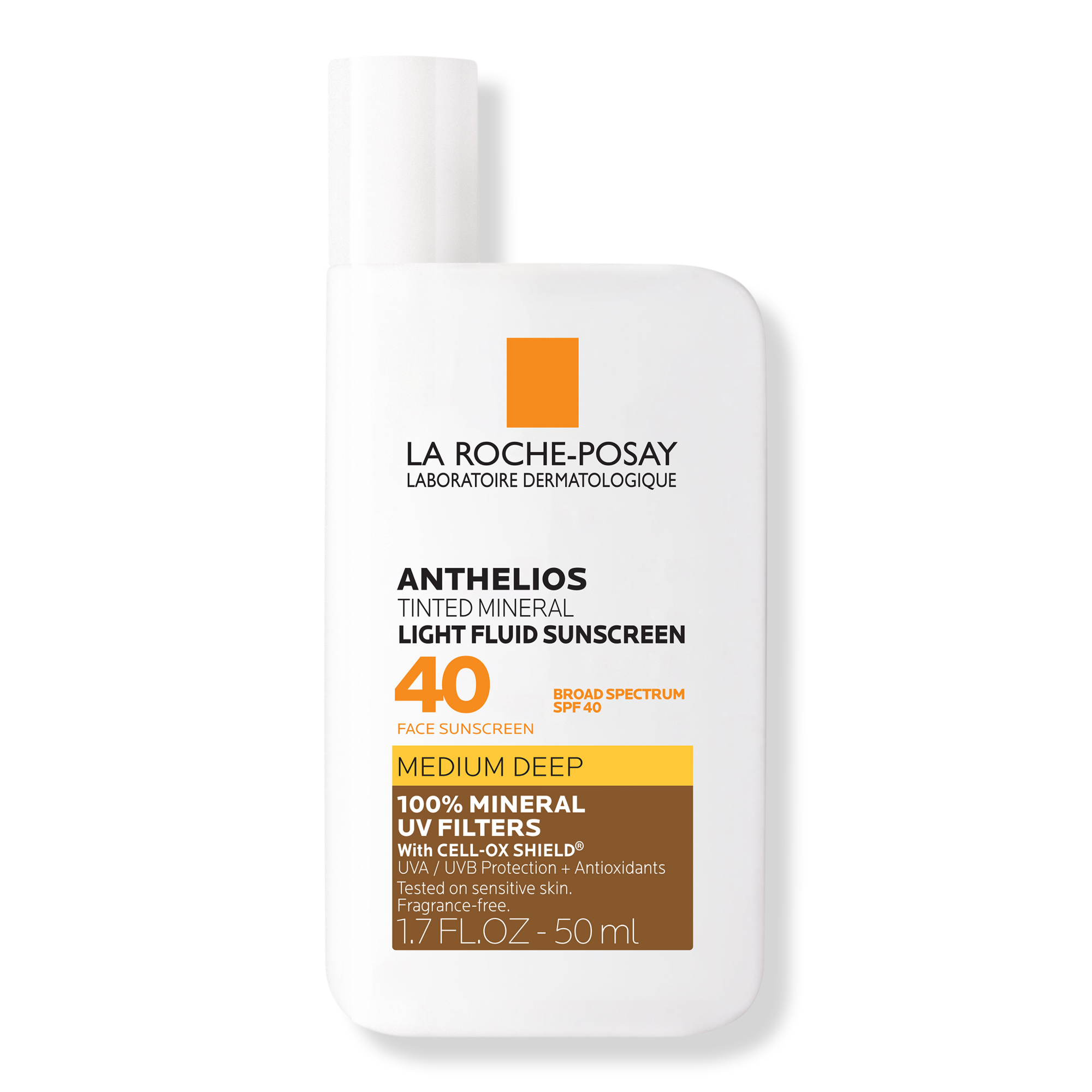Anthelios Mineral Tinted Fluid Face Sunscreen Spf 40 - Medium/deep