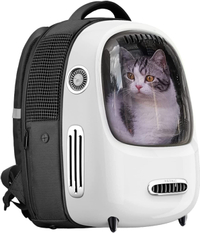 PETKIT Cat Backpack Carrier with Inbuilt Fan &amp; Light RRP: £71.99 | Now: £61.19 | Save: £10.80 (15%)