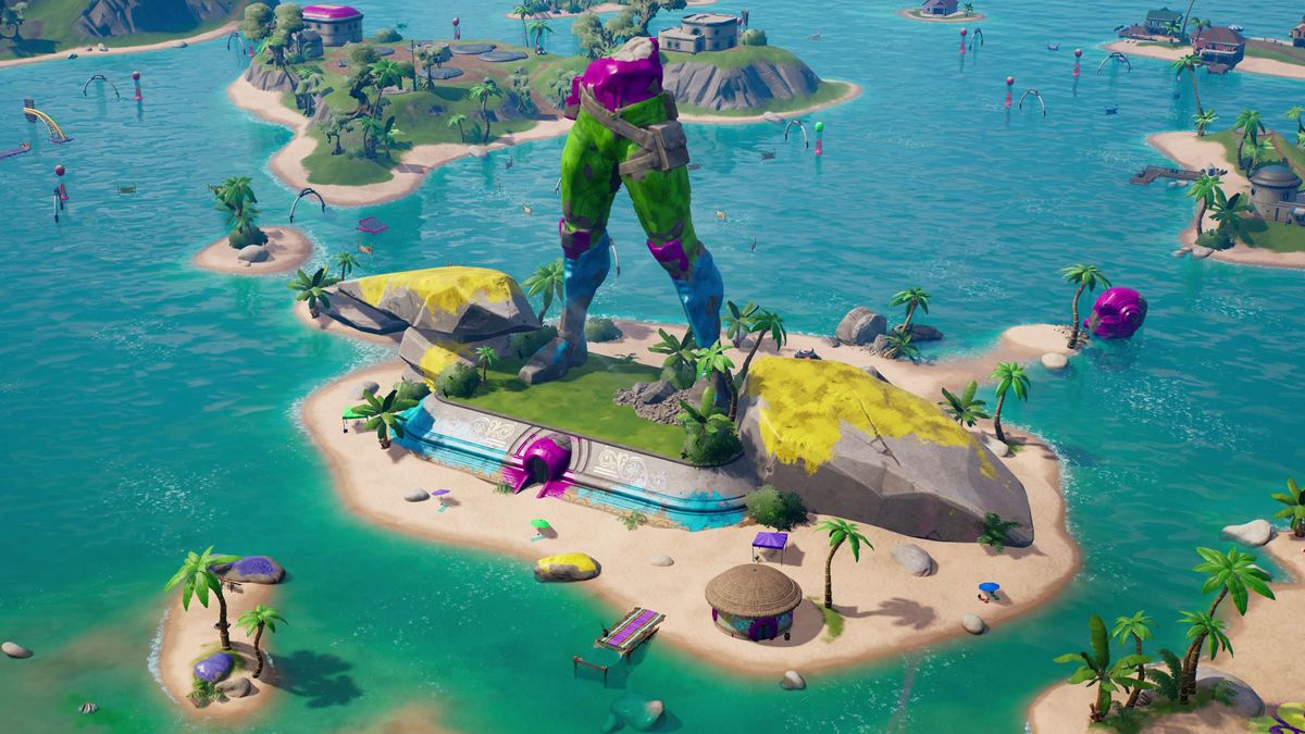 Fortnite Leafy Reef, Mighty Monument, and Loot Landing locations