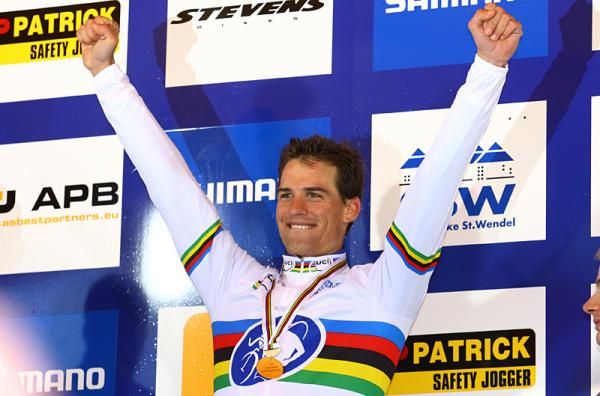 World Champion Zdenek Stybar (Czech Republic) on the podium