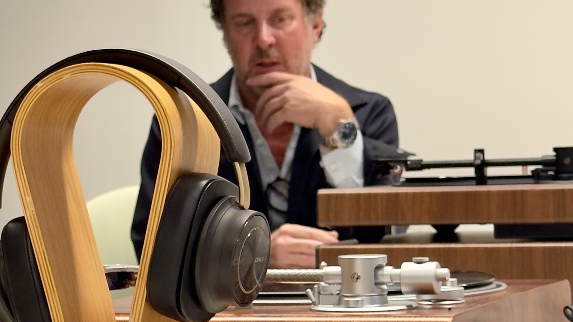 Scott Hagen Victrola being interviewed