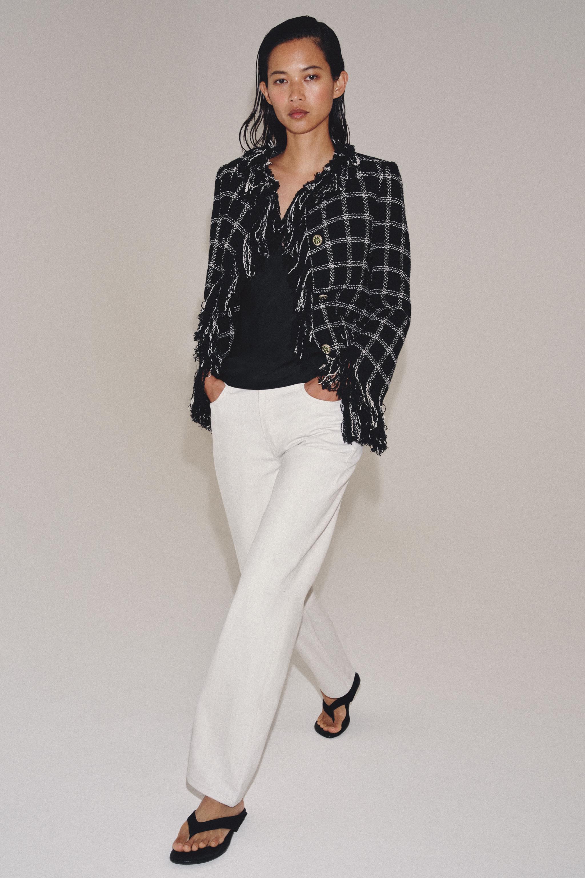 Zw Collection Mid-Waist Straight Leg Jeans