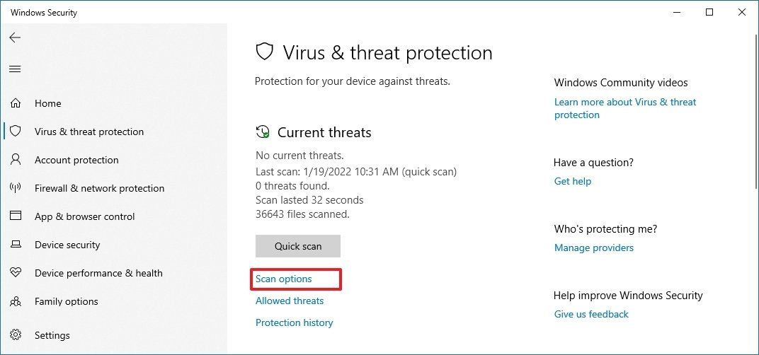 How to use Microsoft Defender Antivirus Offline scan to remove tough ...