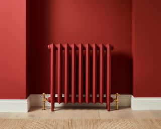 Red walls and radiator