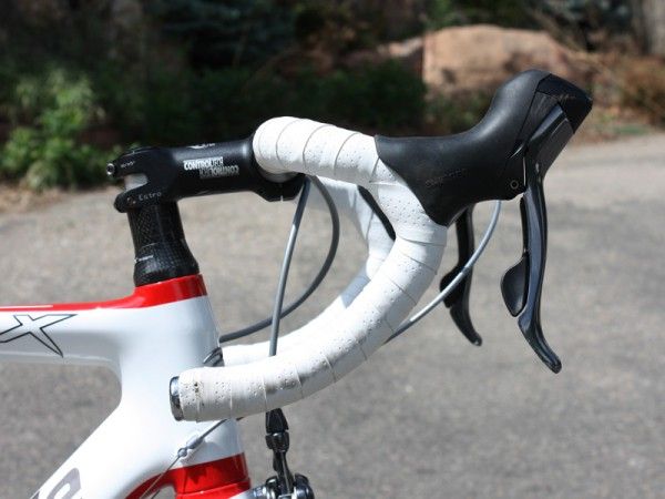 The included Control Tech anatomic bars provide plenty of room in the drops.