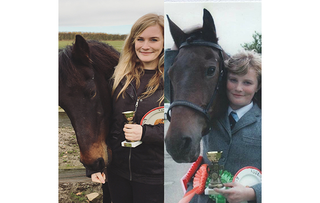 &lsquo;There are 10 years between these two photos &mdash; we were champions at the Toddington & District charity show&rsquo; &mdash; Cathy Comerford