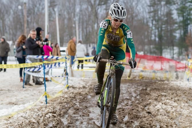 White proved herself to be one of the best bike handlers on course today