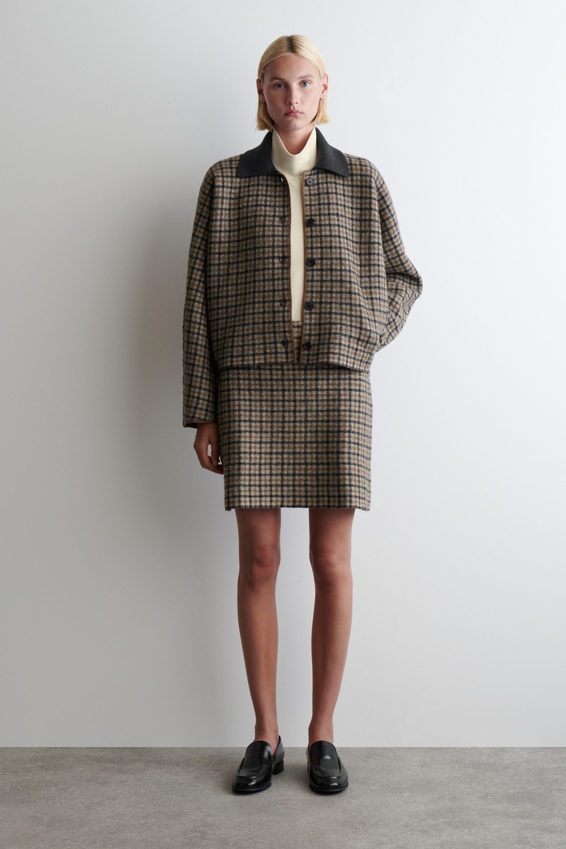 Merino Wool Mini Skirt
