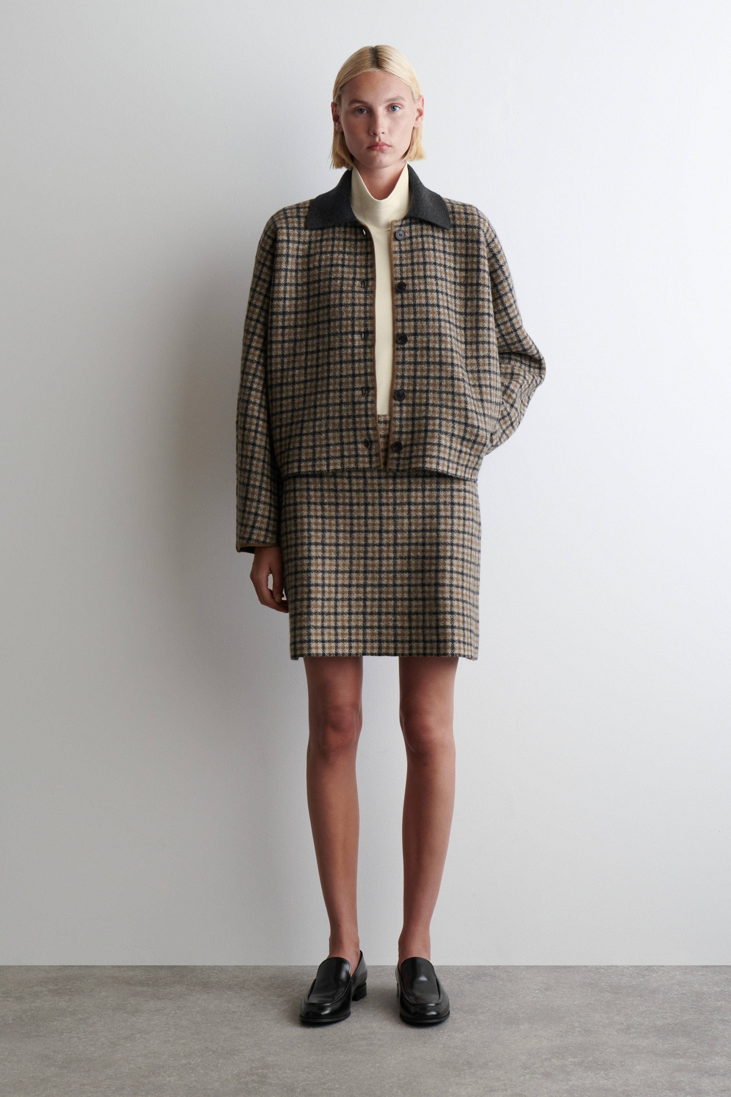 Merino Wool Mini Skirt