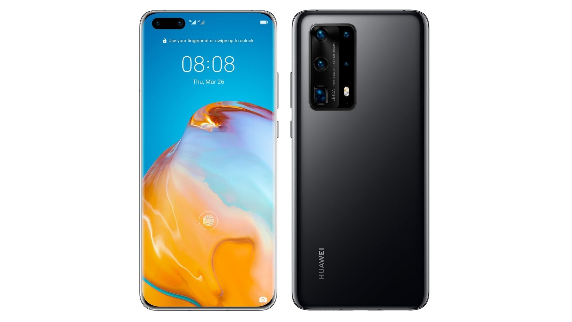 Front and rear image of the Huawei P40 Pro Plus