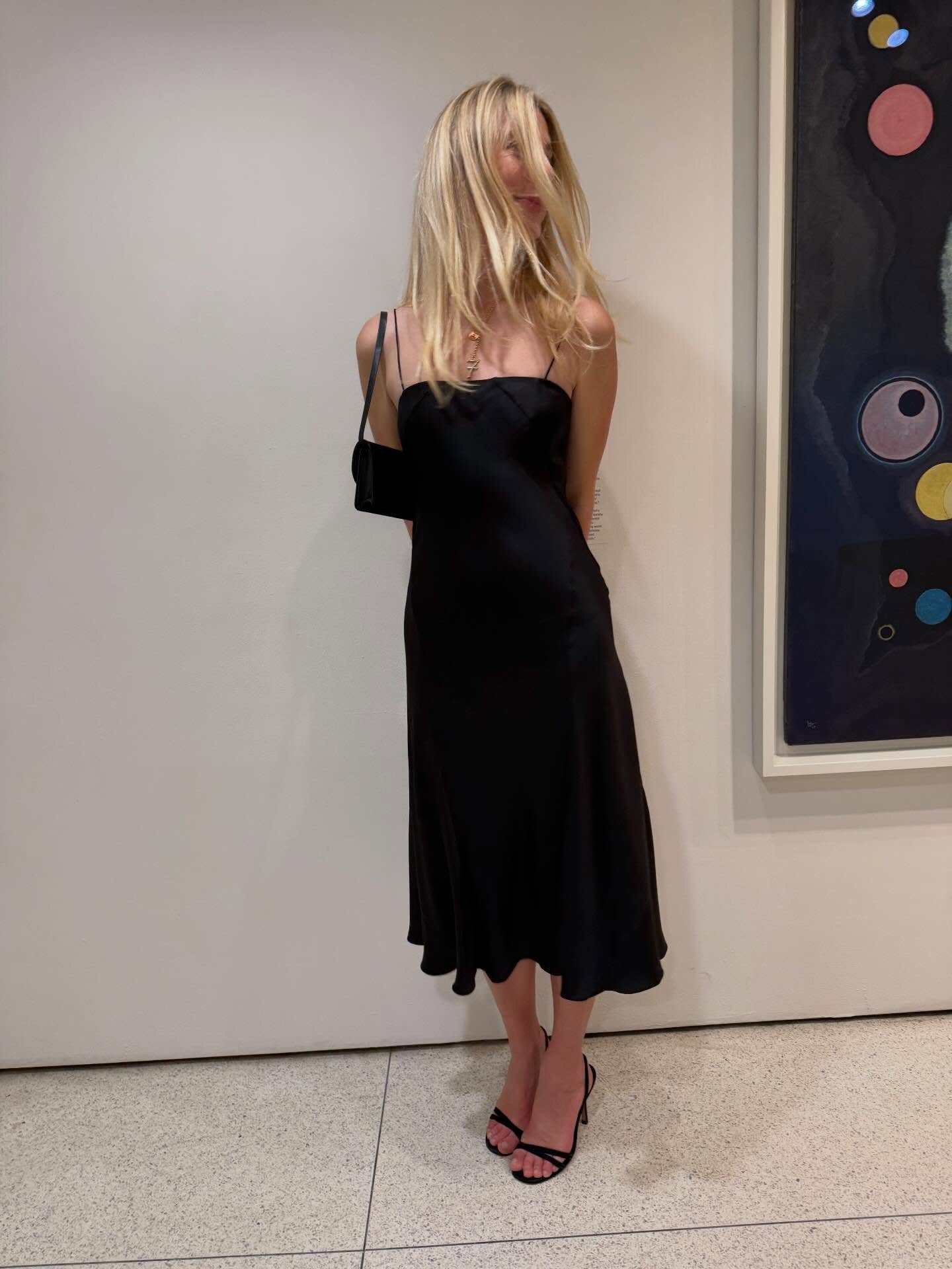 Lilly Soto wearing a wedding guest outfit.