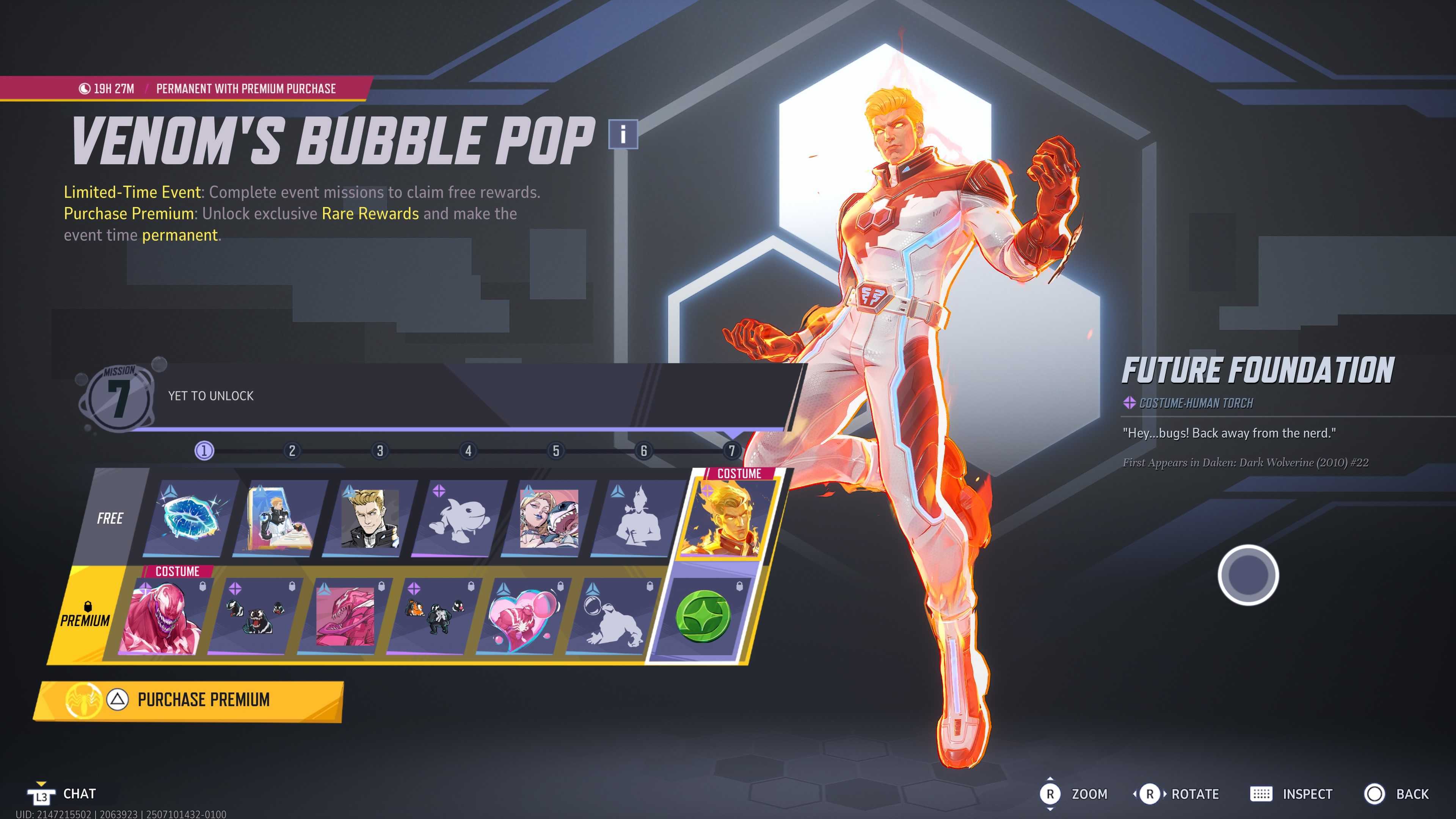 Venom's Bubble Pop event