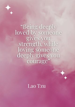 Quote by Lao Tzu about love, included as part of a round up of the best love quotes