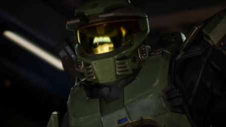 Halo Campaign Evolved master chief looking out of pelican in Silent Cartographer