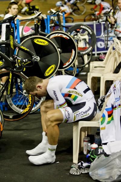 Leigh Howard prepares for the Madison.