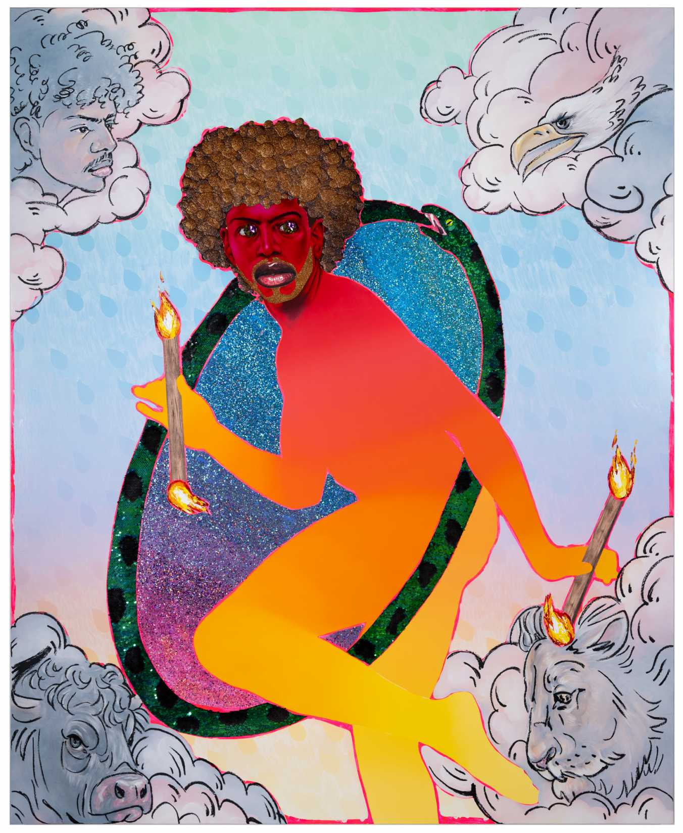 Devan Shimoyama, Le Monde, 2024 Palm Springs Art Museum