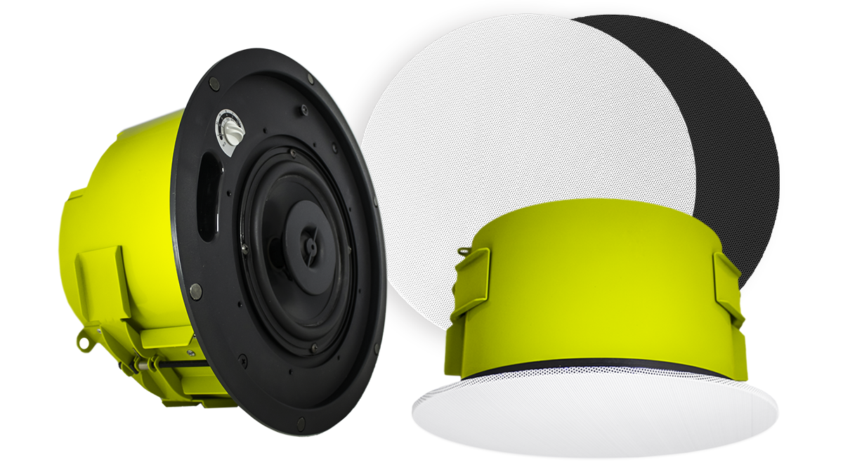 SoundTube's  CM62-BGM-II-US and IPD-CM62-BGM-II-US speakers. 