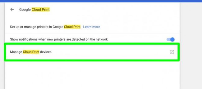 connect google cloud printer